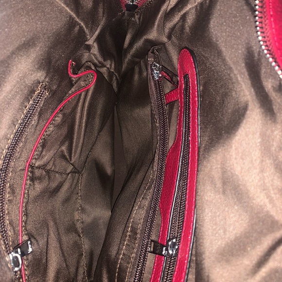 Altosy Genuine Leather top grain backpack-Red - Picture 6 of 10